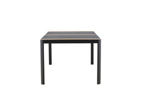 Togo ruokapöytä 200*100 - musta / tiikki