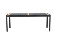 Togo ruokapöytä 200*100 - musta / tiikki