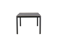 Togo ruokapöytä 200*100 - musta / tiikki