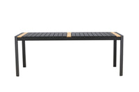Togo ruokapöytä 200*100 - musta / tiikki