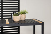 Togo ruokapöytä 200*100 - musta / tiikki