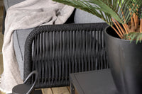 BERLIN Kulmasohvaryhmä sohvapöydällä musta/harmaa