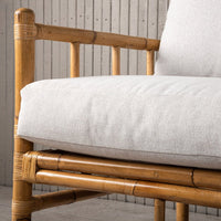 CANE 3-istuttava sohva luonnonvärinen / vaaleanharmaa