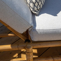 CANE aurinkopatja luonnonvärinen/vaaleanharmaa