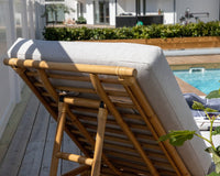 CANE aurinkopatja luonnonvärinen/vaaleanharmaa