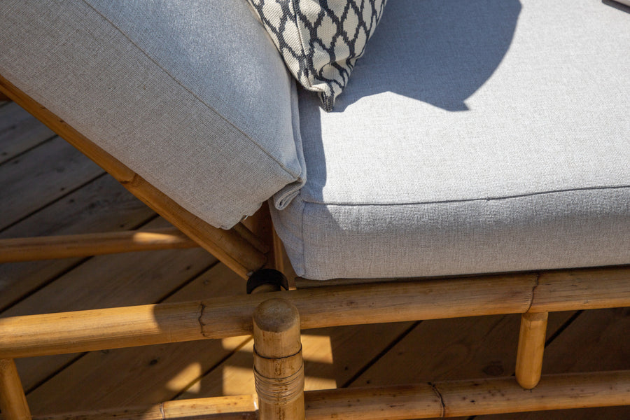 CANE aurinkopatja luonnonvärinen/vaaleanharmaa