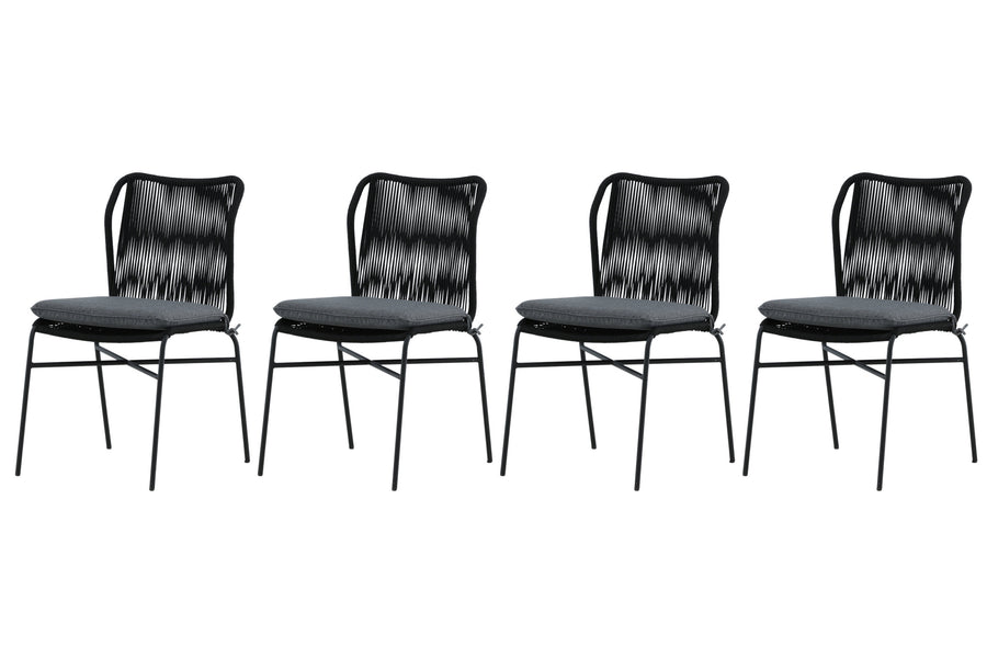 Julian ruokapöytä 4-pack 