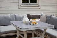 VIRYA Kulmasohvaryhmä sohvapöydällä valkoinen/harmaa