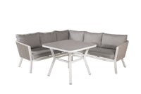 VIRYA Kulmasohvaryhmä sohvapöydällä valkoinen/harmaa