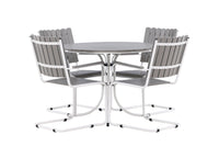 Holmsund ruokailuryhmä - valkoinen / harmaa aintwood