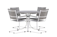 Holmsund ruokailuryhmä - valkoinen / harmaa aintwood