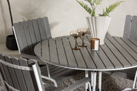 Holmsund ruokailuryhmä - valkoinen / harmaa aintwood