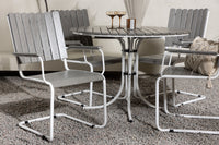 Holmsund ruokailuryhmä - valkoinen / harmaa aintwood