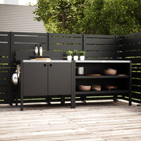 Erikoishinta UMAMI ulkokokkausmoduuli 1 + 2, mukaan lukien suojapeite, musta / ruostumaton teräs