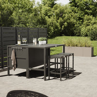 Umami-moduuli 2 baaripöydällä ja 2 baarituolilla, musta