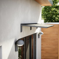 MODERN sisäänkäyntikatto, L200 x S85 x K27,5 cm, musta