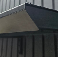 MODERN sisäänkäyntikatto, L100 x S85 x K27,5 cm, musta