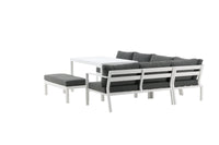 RAMOS Kulmasohvaryhmä valkoinen/harmaa