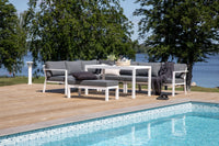 RAMOS Kulmasohvaryhmä valkoinen/harmaa