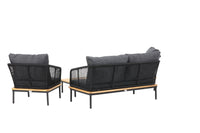 Andorra-sohvasetti sohvapöydällä - musta / harmaa