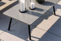 Lindos sohva-ryhmä sohvapöydällä - musta / harmaa