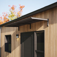 MODERN sisäänkäyntikatto, L200 x S85 x K27,5 cm, musta