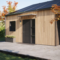 MODERN sisäänkäyntikatto, L200 x D85 x H27,5 cm, harmaa