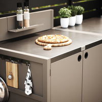 Erikoishinta UMAMI ulkokokkausmoduuli 1 + 2, mukaan lukien suojapeite, beige / ruostumaton teräs