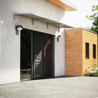 MODERN sisäänkäyntikatto, L390 x D85 x H27,5 cm, harmaa