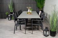 Levels ruokapöytä 229/310 - musta / harmaa + Copacabana ruokatuoli - musta