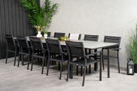 Levels ruokapöytä 229/310 - musta / harmaa + Copacabana ruokatuoli - musta