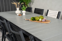 Levels ruokapöytä 229/310 - musta / harmaa + Copacabana ruokatuoli - musta