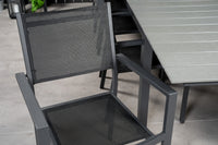 Levels ruokapöytä 229/310 - musta / harmaa + Copacabana ruokatuoli - musta