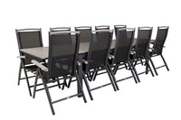 Levels ruokapöytä 229/310 - musta / harmaa + Albany 5:pos ruokatuoli - musta