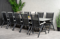 Levels ruokapöytä 229/310 - musta / harmaa + Albany 5:pos ruokatuoli - musta