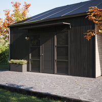 MODERN sisäänkäyntikatto, L390 x D85 x H27,5 cm, musta