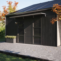 MODERN sisäänkäyntikatto, L390 x D85 x H27,5 cm, harmaa