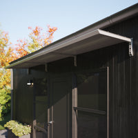 MODERN sisäänkäyntikatto, L390 x D85 x H27,5 cm, harmaa