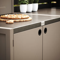 Erikoishinta UMAMI ulkokokkausmoduuli 1 + 2, mukaan lukien suojapeite, beige / ruostumaton teräs