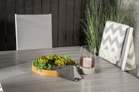 Levels ruokapöytä 160/240 - valkoinen / harmaa - Break 5:pos ruokatuoli - valkoinen / harmaa 6