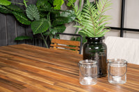 Bois ruokapöytä 200*100 - musta / akasia + Bois ruokatuoli - musta alumiini