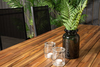 Bois ruokapöytä 200*100 - musta / akasia + Break 5:pos ruokatuoli - musta