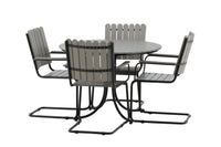 Holmsund ruokailuryhmä - musta / harmaa