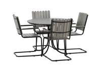 Holmsund ruokailuryhmä - musta / harmaa