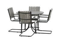 Holmsund ruokailuryhmä - musta / harmaa