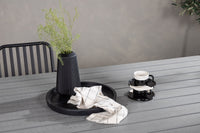 Garcia ruokapöytä 100*200 - alumiini / valkoinen / harmaa aintwood