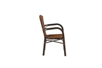 Galera ruokatuoli - ruskea / alumiini