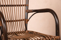 Galera ruokatuoli - ruskea / alumiini