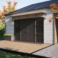 MODERN sisäänkäyntikatto, L400 x D85 x H27,5 cm, harmaa