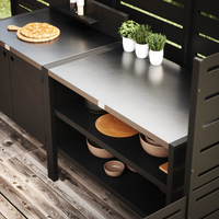 Erikoishinta UMAMI ulkokokkausmoduuli 1 + 2, mukaan lukien suojapeite, musta / ruostumaton teräs